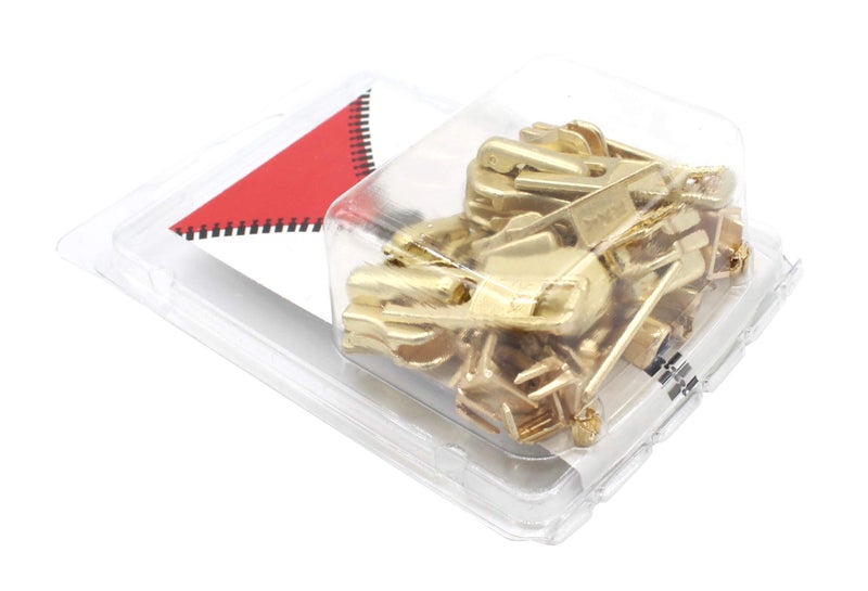 YKK Zipper Repair Kit Solution YKKÂ® 8 Sets Auto Lock Sliders Assorted 2 of #5, 2 of #7 , 2 of #8 and 2 of #10 Included Top & Bottom Stops - Made in USA (YKK Brass Auto Lock Sliders) - Image 3